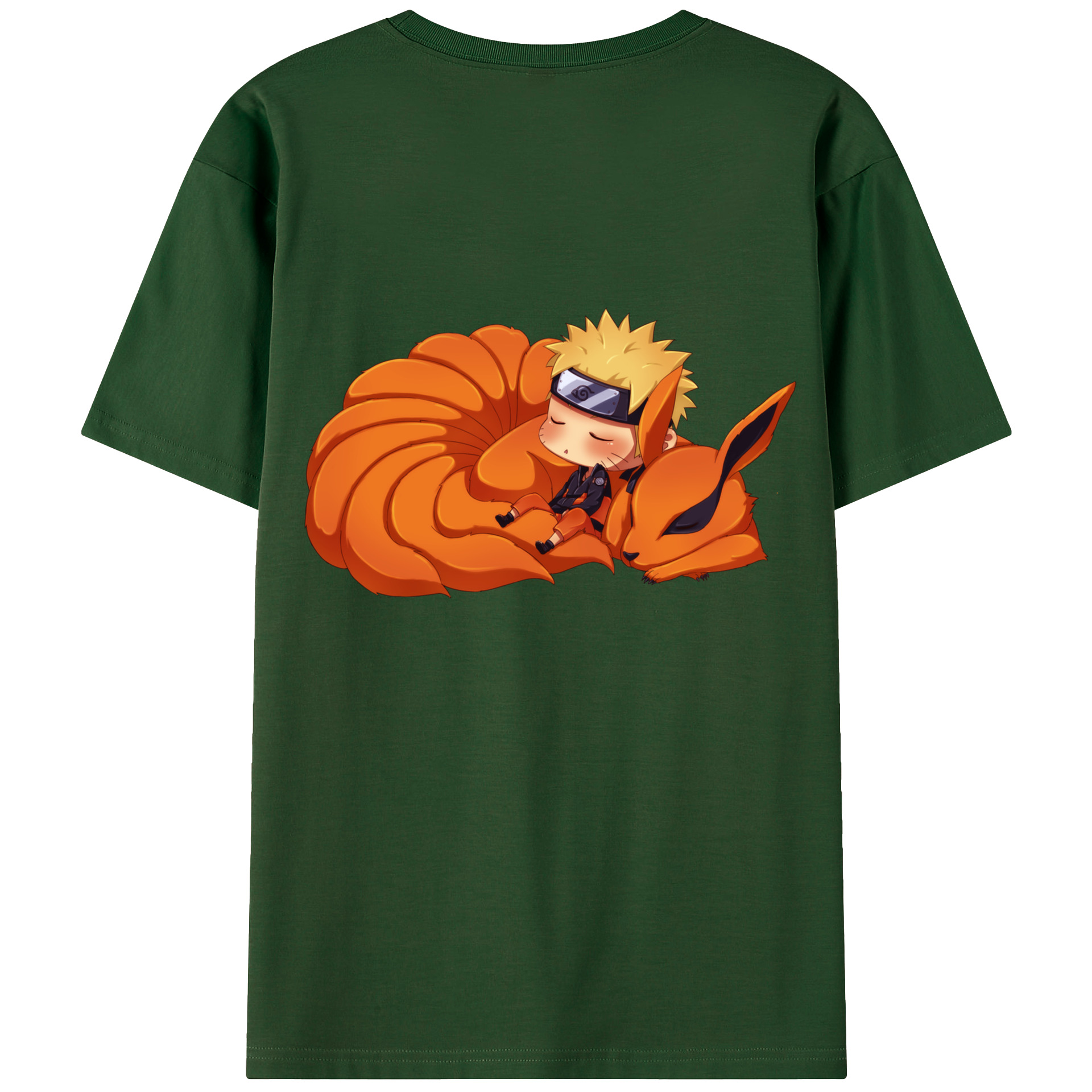 （画像用） NARUTO -ナルト- うずまき ナルト Uzumaki Naruto 綿100％半袖Tシャツ（背面プリント）
